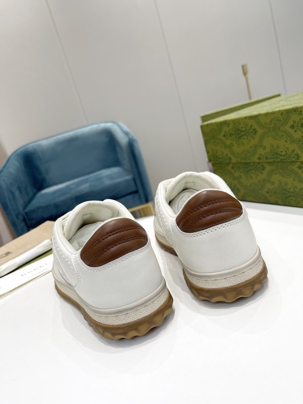 Gucci (MAC80) men's and women's shoes off-white full-grain calfskin - Image 3