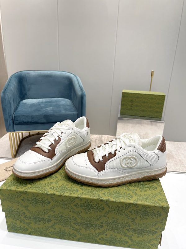 Gucci (MAC80) men's and women's shoes off-white full-grain calfskin - Image 5