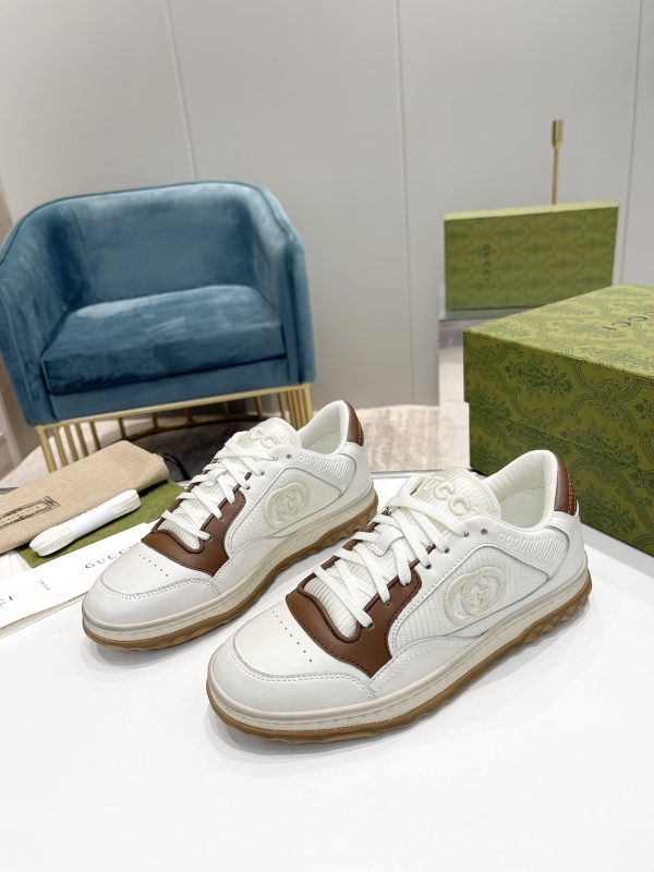 Gucci (MAC80) men's and women's shoes off-white full-grain calfskin - Image 7