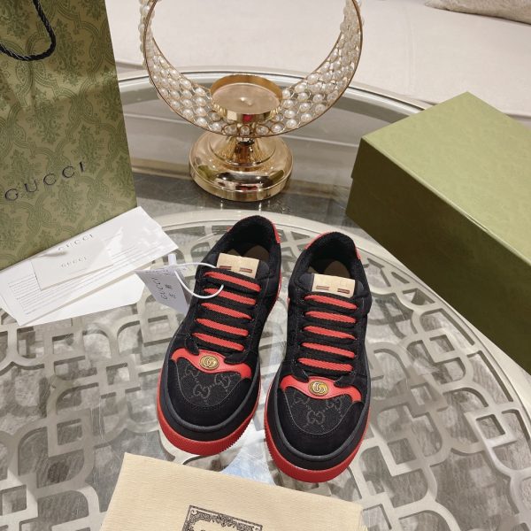 Gucci’s latest chubby thick-soled dirty shoes couple casual shoes 6cm height increasing shoes F
