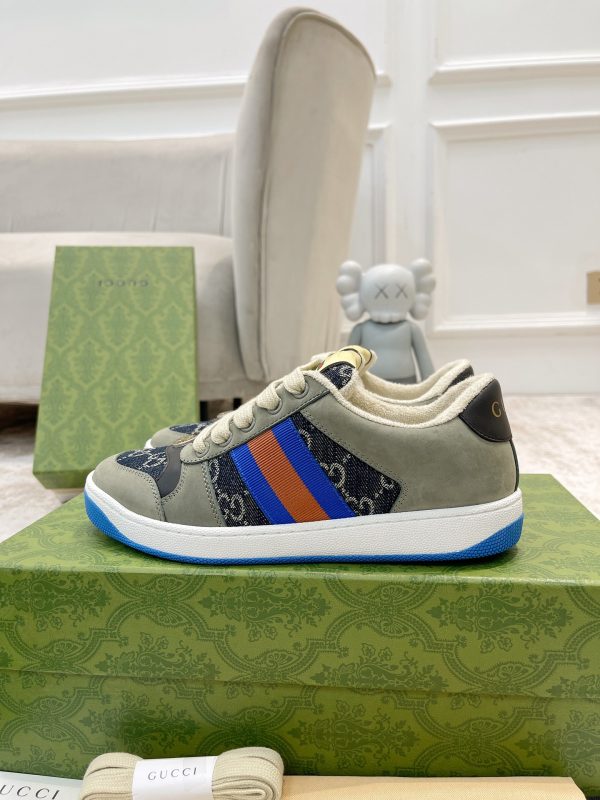 Newly upgraded Gucci dirty shoes for couples GG series distressed and casual F