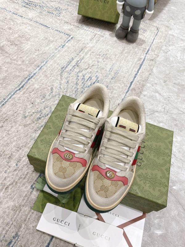 Newly upgraded Gucci dirty shoes for couples GG series distressed and casual Gucci B - Image 3