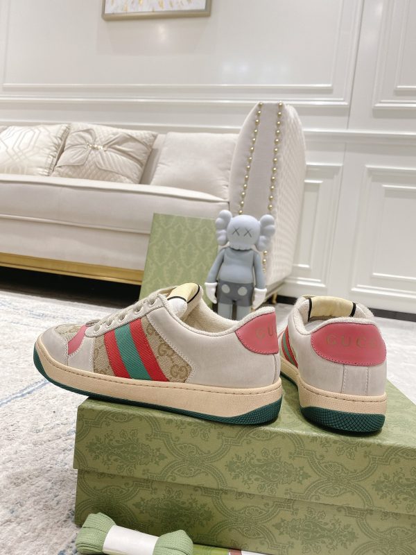Newly upgraded Gucci dirty shoes for couples GG series distressed and casual Gucci B - Image 5