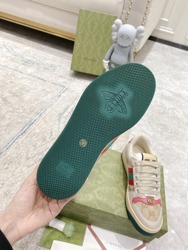 Newly upgraded Gucci dirty shoes for couples GG series distressed and casual Gucci B - Image 9