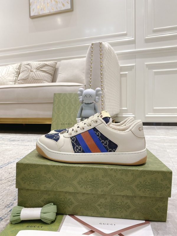 Newly upgraded Gucci dirty shoes for couples GG series distressed and casual Gucci c - Image 3