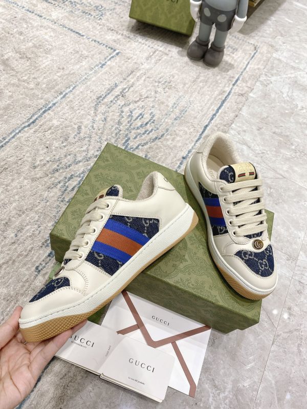 Newly upgraded Gucci dirty shoes for couples GG series distressed and casual Gucci c - Image 6