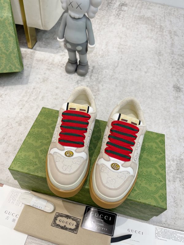 Newly upgraded Gucci dirty shoes for couples GG series distressed and casual Gucci D - Image 3