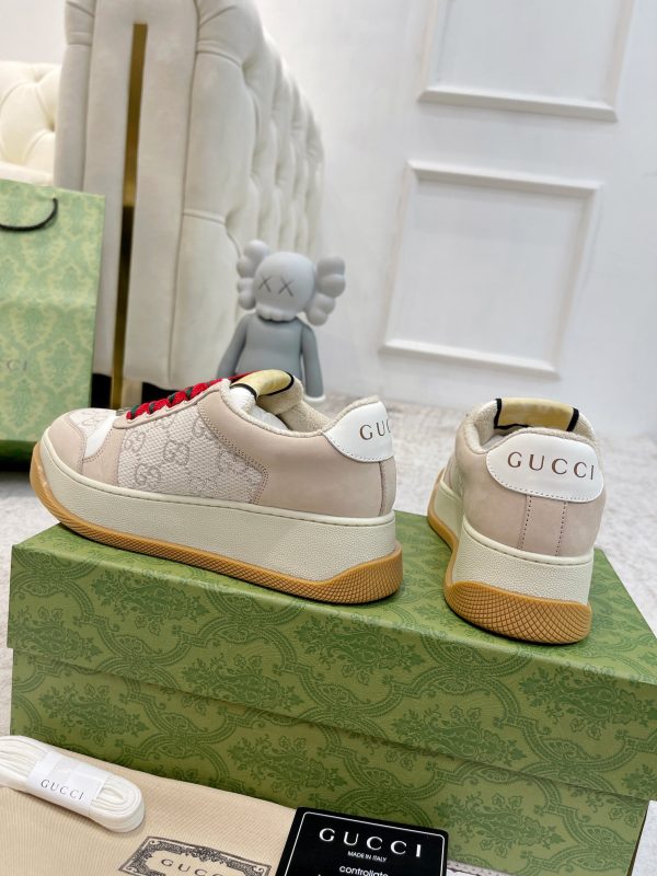 Newly upgraded Gucci dirty shoes for couples GG series distressed and casual Gucci D - Image 5