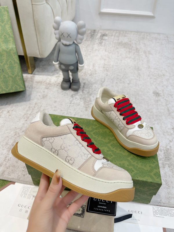 Newly upgraded Gucci dirty shoes for couples GG series distressed and casual Gucci D - Image 7