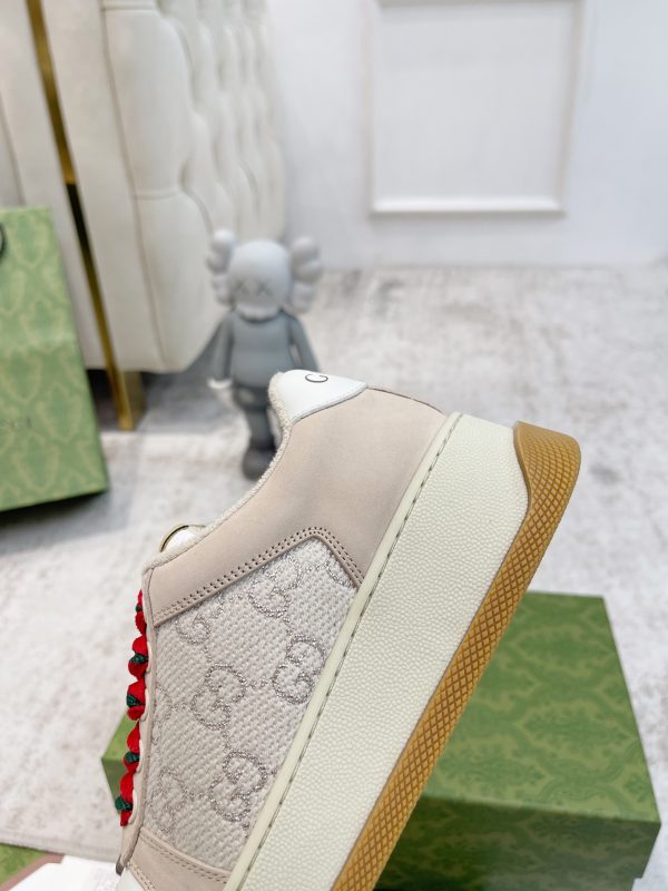 Newly upgraded Gucci dirty shoes for couples GG series distressed and casual Gucci D - Image 8