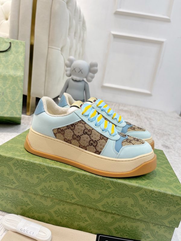 Newly upgraded Gucci dirty shoes for couples GG series distressed and casual Gucci E - Image 2