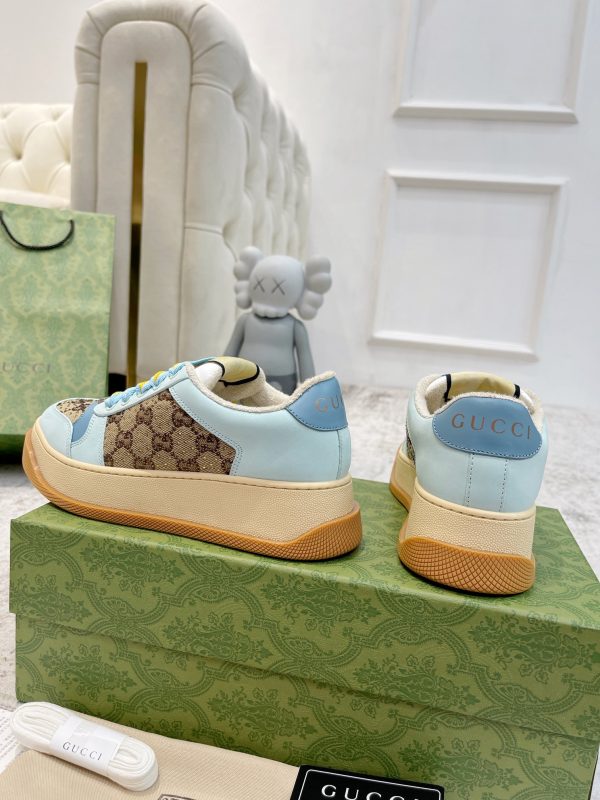 Newly upgraded Gucci dirty shoes for couples GG series distressed and casual Gucci E - Image 5