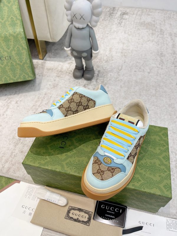 Newly upgraded Gucci dirty shoes for couples GG series distressed and casual Gucci E - Image 8