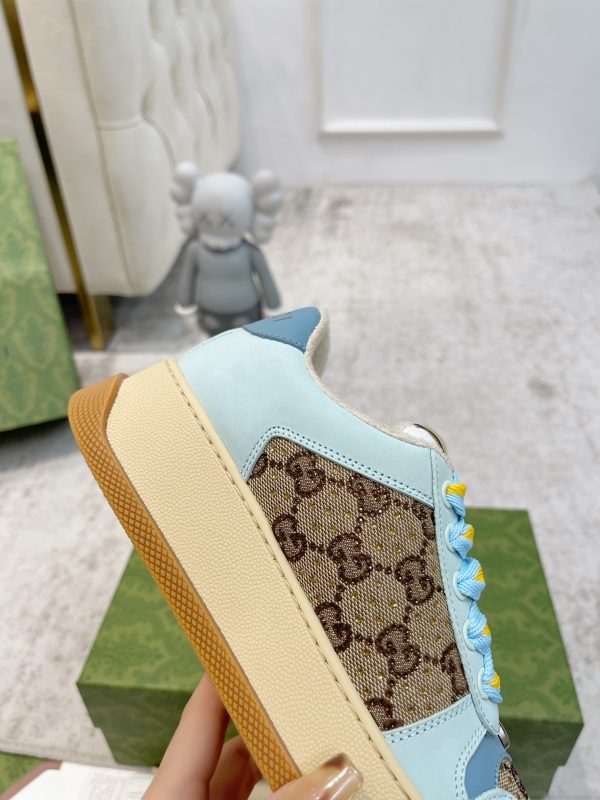 Newly upgraded Gucci dirty shoes for couples GG series distressed and casual Gucci E - Image 9
