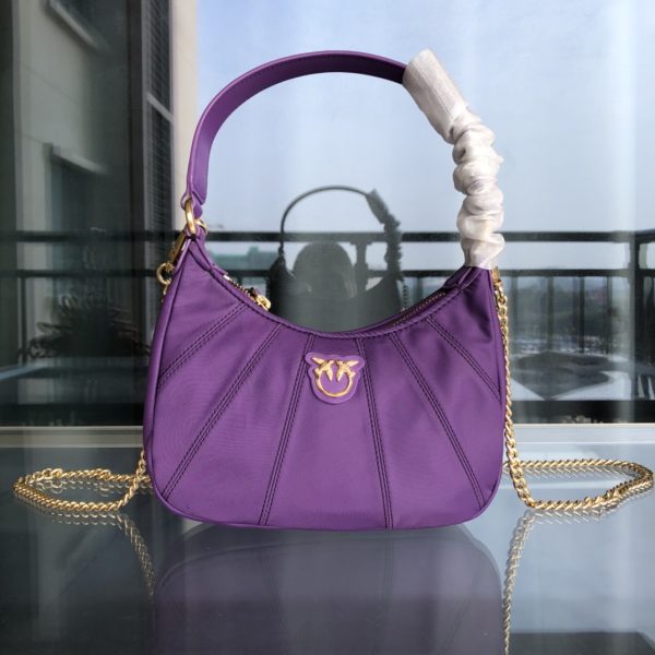 PINKO autumn and winter half-moon portable underarm crossbody bag 1P22FDY7K3 B