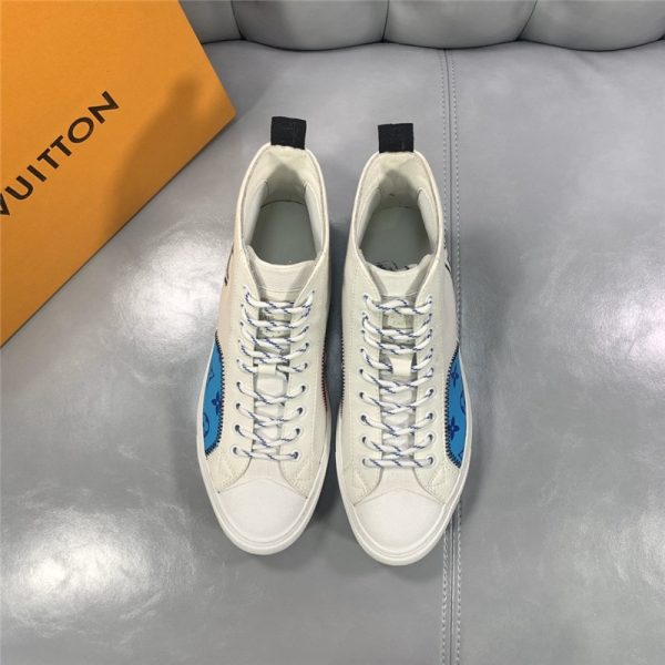 Loui Vuitton Mens tattoo canvas sneakers - Image 3