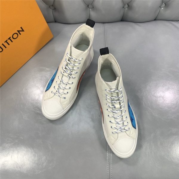 Loui Vuitton Mens tattoo canvas sneakers - Image 4