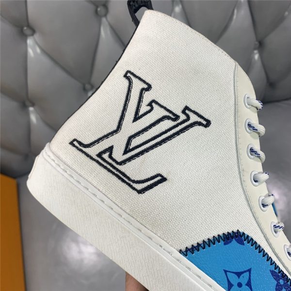 Loui Vuitton Mens tattoo canvas sneakers - Image 7