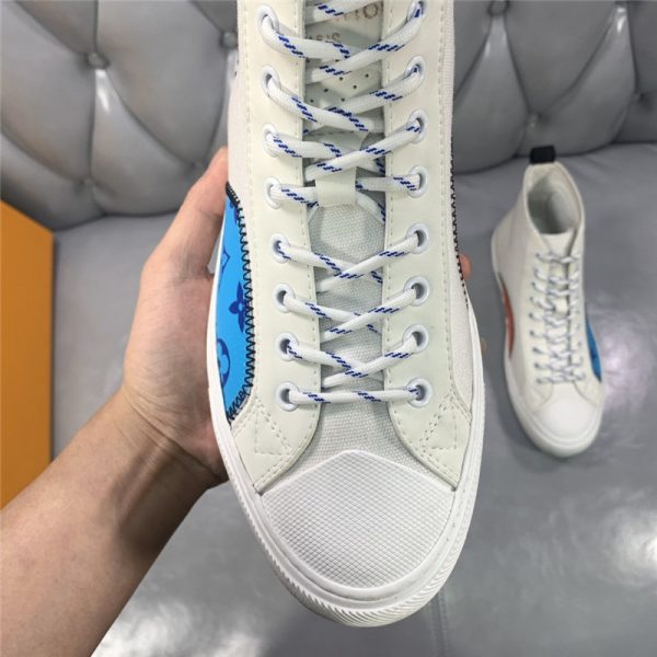 Loui Vuitton Mens tattoo canvas sneakers - Image 8