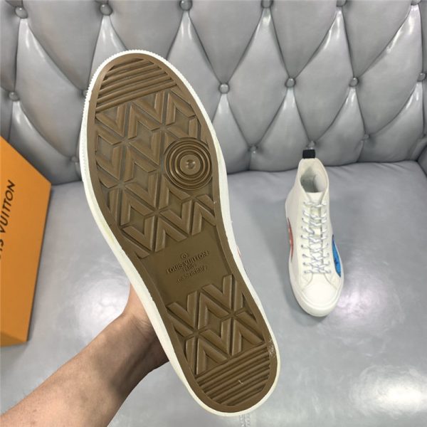 Loui Vuitton Mens tattoo canvas sneakers - Image 9