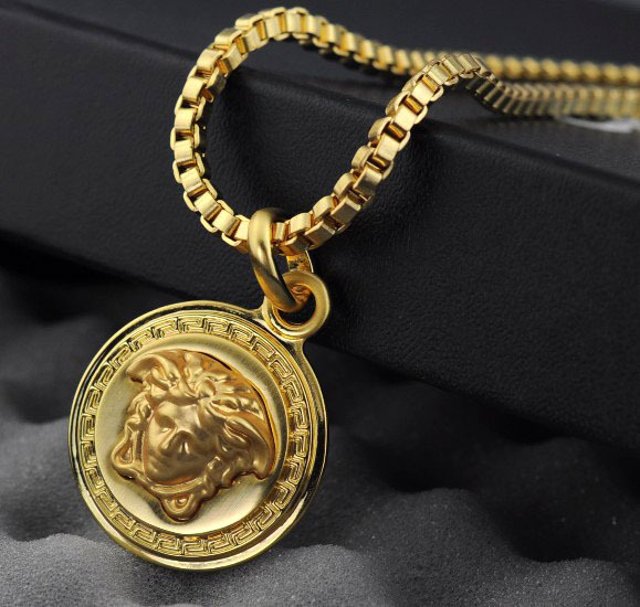 Versace Charm Gold Versace Necklaces For Men