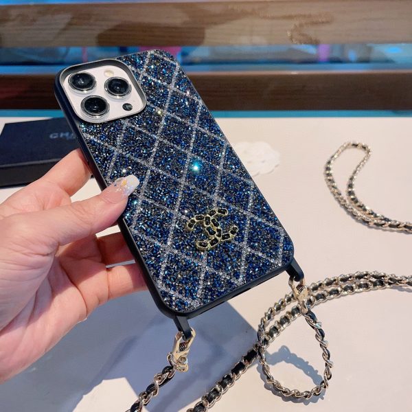 Chanel rhombus diamond case bingbing mobile phone case chain crossbody mobile phone case - Image 7