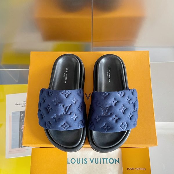 Louis Vuitton Pulpilo Comfort bread flats Blue