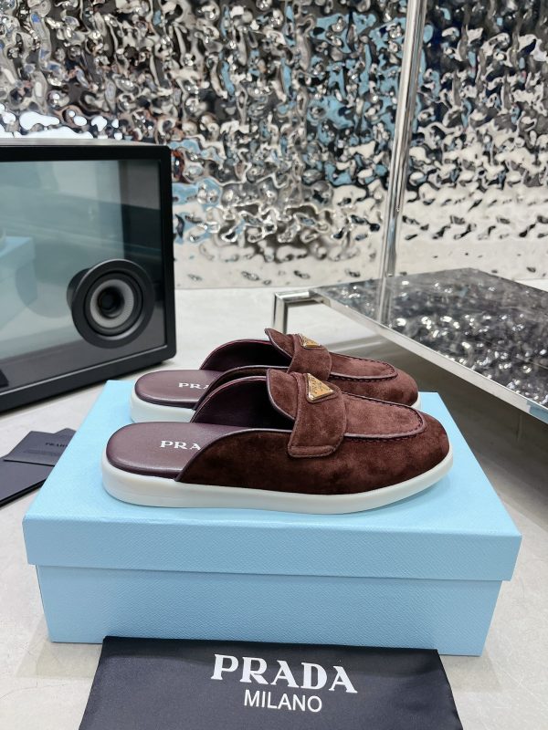 Couples Prada 2023 latest loafers half slippers G - Image 4